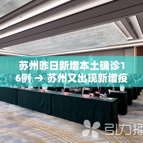 苏州昨日新增本土确诊16例 → 苏州又出现新增疫情病例 苏州昨日新增本土确诊16例 → 苏州又出现新增疫情病例