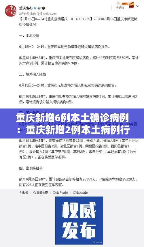重庆新增6例本土确诊病例：重庆新增2例本土病例行动轨迹