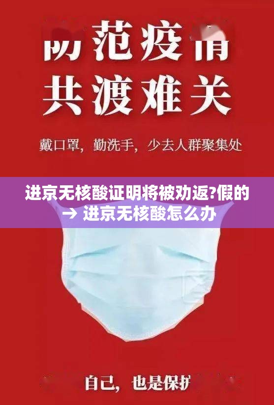 进京无核酸证明将被劝返?假的 → 进京无核酸怎么办