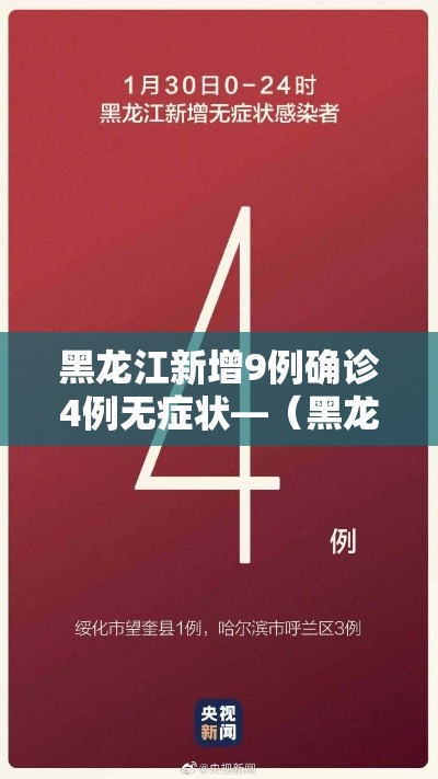 黑龙江新增9例确诊4例无症状—(黑龙江新增5例本地确诊 1例无症状) 黑龙江新增9例确诊4例无症状—(黑龙江新增5例本地确诊 1例无症状)