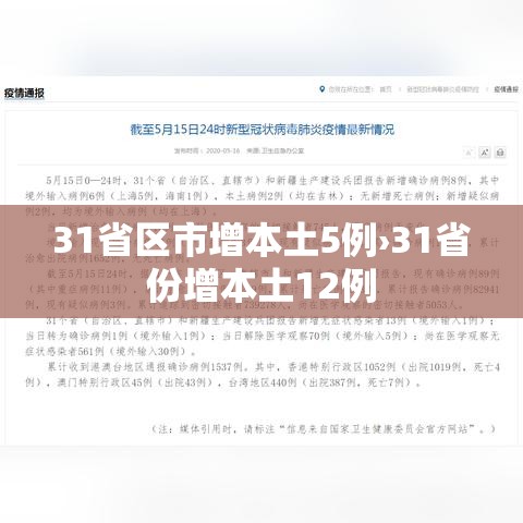 31省区市增本土5例›31省份增本土12例 31省区市增本土5例›31省份增本土12例