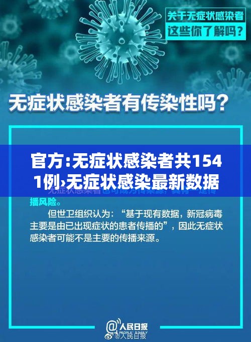官方:无症状感染者共1541例›无症状感染最新数据