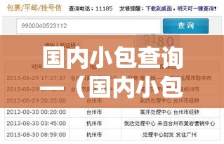 国内小包查询—（国内小包查询单号）