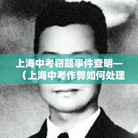 上海中考窃题事件查明—（上海中考作弊如何处理）
