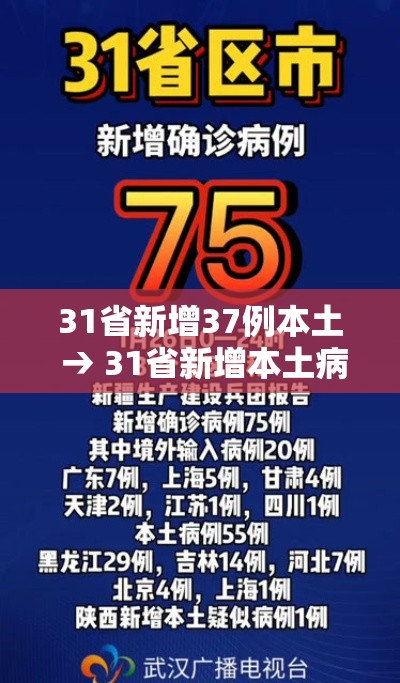 31省新增37例本土 → 31省新增本土病例33+10 31省新增37例本土 → 31省新增本土病例33+10