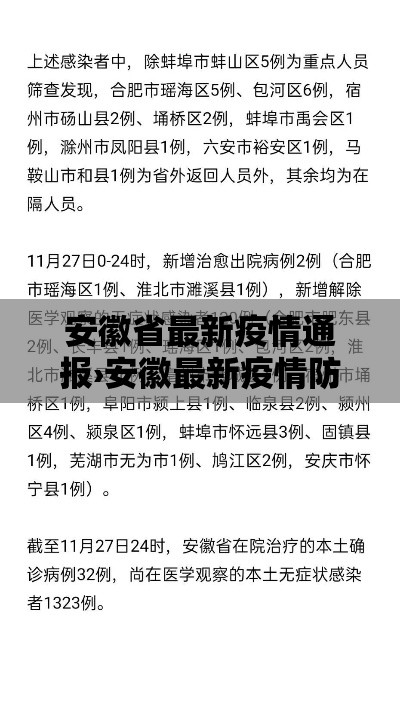 安徽省最新疫情通报›安徽最新疫情防控信息
