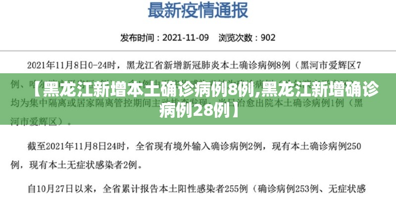 【黑龙江新增本土确诊病例8例,黑龙江新增确诊病例28例】 【黑龙江新增本土确诊病例8例,黑龙江新增确诊病例28例】