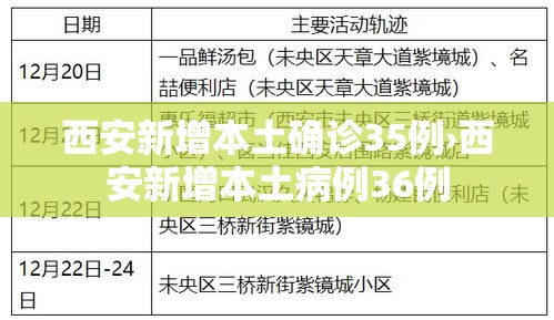 西安新增本土确诊35例›西安新增本土病例36例 西安新增本土确诊35例›西安新增本土病例36例