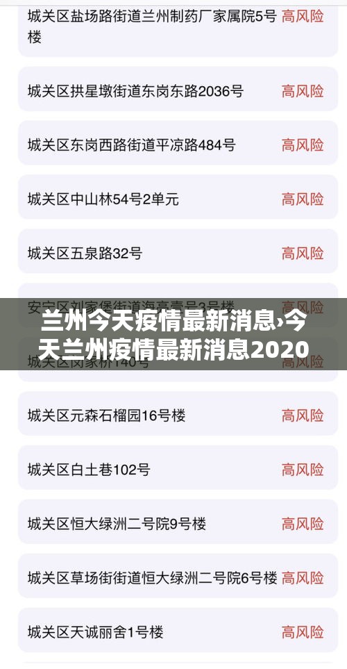 兰州今天疫情最新消息›今天兰州疫情最新消息2020年11月