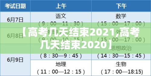 【高考几天结束2021,高考几天结束2020】 【高考几天结束2021,高考几天结束2020】