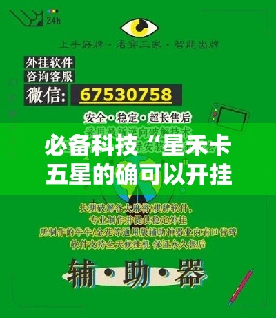 必备科技“星禾卡五星的确可以开挂”透视开挂辅助教程