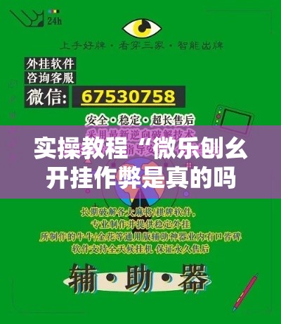 实操教程“微乐刨幺开挂作弊是真的吗”透视开挂辅助教程