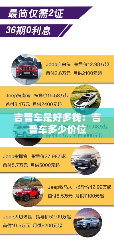 吉普车是好多钱:吉普车多少价位 吉普车是好多钱:吉普车多少价位