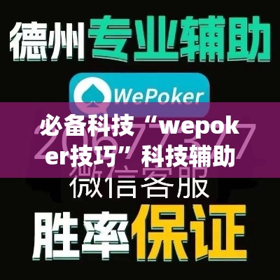 必备科技“wepoker技巧”科技辅助神器手机版教程