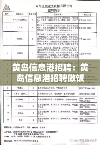 黄岛信息港招聘:黄岛信息港招聘做饭 黄岛信息港招聘:黄岛信息港招聘做饭