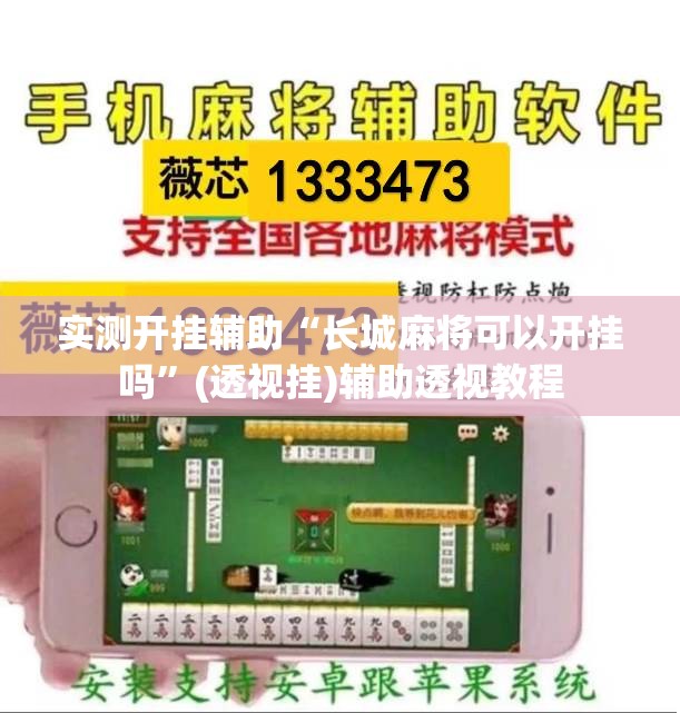 实测开挂辅助“长城麻将可以开挂吗”(透视挂)辅助透视教程