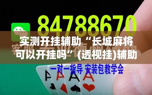实测开挂辅助“长城麻将可以开挂吗”(透视挂)辅助透视教程