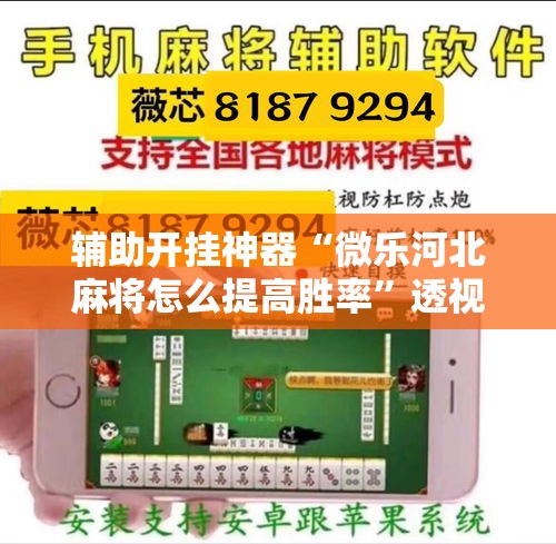 辅助开挂神器“微乐河北麻将怎么提高胜率	”透视开挂辅助教程
