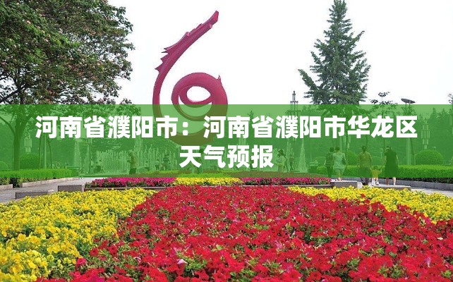 河南省濮阳市：河南省濮阳市华龙区天气预报
