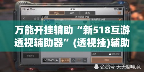 万能开挂辅助“新518互游透视辅助器”(透视挂)辅助透视教程