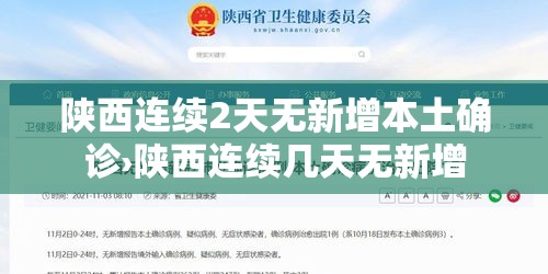 陕西连续2天无新增本土确诊›陕西连续几天无新增