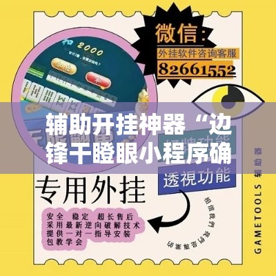 辅助开挂神器“边锋干瞪眼小程序确实真的有挂”科技辅助神器手机版教程