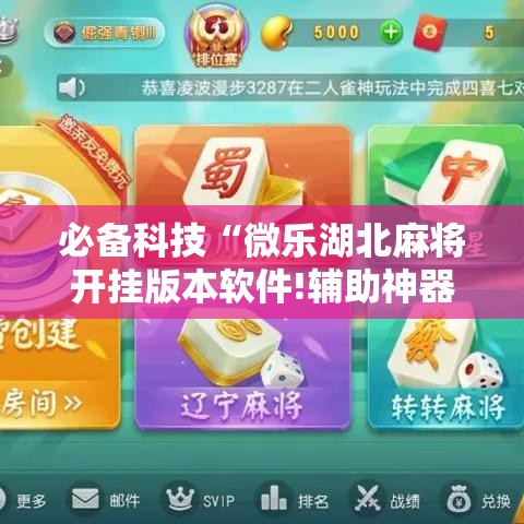 必备科技“微乐湖北麻将开挂版本软件!辅助神器插件下载