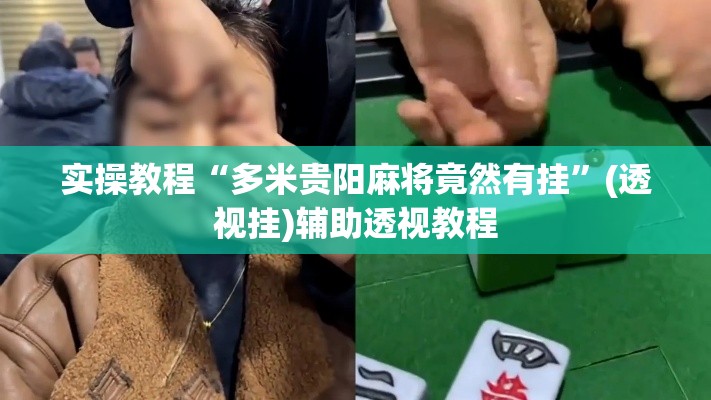 实操教程“多米贵阳麻将竟然有挂”(透视挂)辅助透视教程