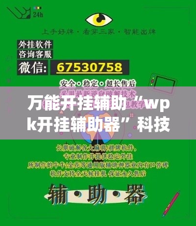 万能开挂辅助“wpk开挂辅助器	”科技辅助神器手机版教程