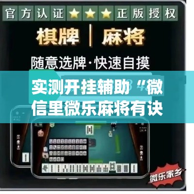 实测开挂辅助“微信里微乐麻将有诀窍”(透视挂)辅助透视教程