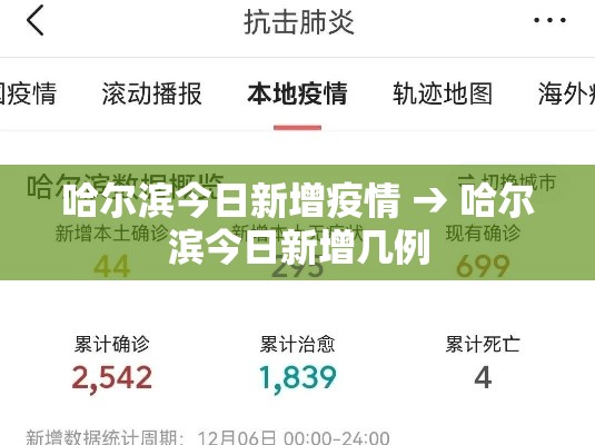 哈尔滨今日新增疫情 → 哈尔滨今日新增几例 哈尔滨今日新增疫情 → 哈尔滨今日新增几例