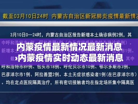 内蒙疫情最新情况最新消息›内蒙疫情实时动态最新消息