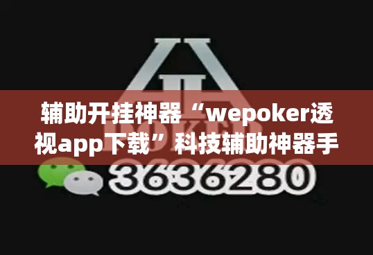 辅助开挂神器“wepoker透视app下载”科技辅助神器手机版教程