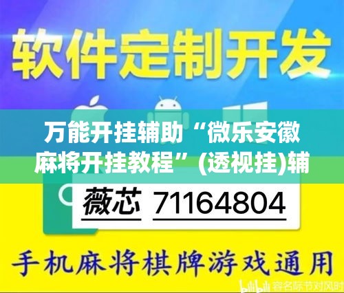 万能开挂辅助“微乐安徽麻将开挂教程”(透视挂)辅助透视教程