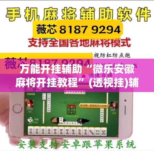 万能开挂辅助“微乐安徽麻将开挂教程”(透视挂)辅助透视教程