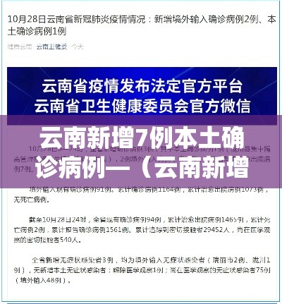 云南新增7例本土确诊病例—(云南新增6例本土确诊轨迹) 云南新增7例本土确诊病例—(云南新增6例本土确诊轨迹)