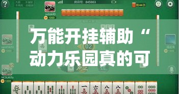 万能开挂辅助“动力乐园真的可以开挂”(透视挂)辅助透视教程