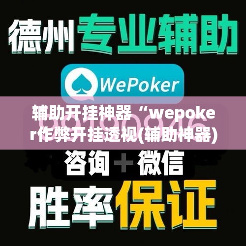 辅助开挂神器“wepoker作弊开挂透视(辅助神器)开挂详细教程