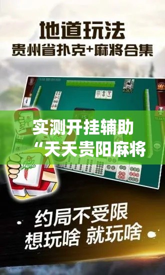 实测开挂辅助“天天贵阳麻将可以开挂吗(辅助神器)开挂详细教程