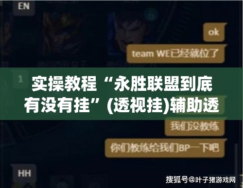 实操教程“永胜联盟到底有没有挂”(透视挂)辅助透视教程