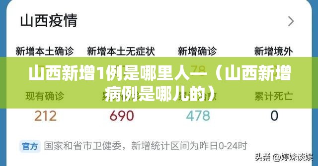 山西新增1例是哪里人—(山西新增病例是哪儿的) 山西新增1例是哪里人—(山西新增病例是哪儿的)