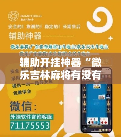 辅助开挂神器“微乐吉林麻将有没有挂”科技辅助神器手机版教程