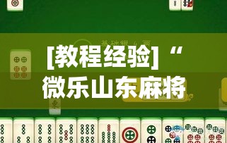 [教程经验]“微乐山东麻将有没有挂	”(透视挂)辅助透视教程