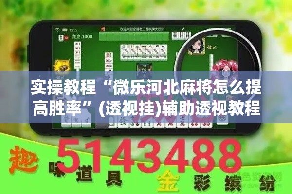 实操教程“微乐河北麻将怎么提高胜率”(透视挂)辅助透视教程