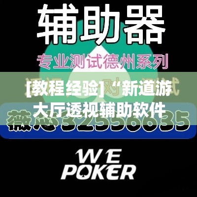 [教程经验]“新道游大厅透视辅助软件	”透视开挂辅助教程