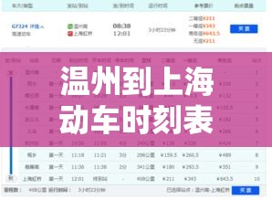 温州到上海动车时刻表›温州到上海动车时刻表查询 温州到上海动车时刻表›温州到上海动车时刻表查询