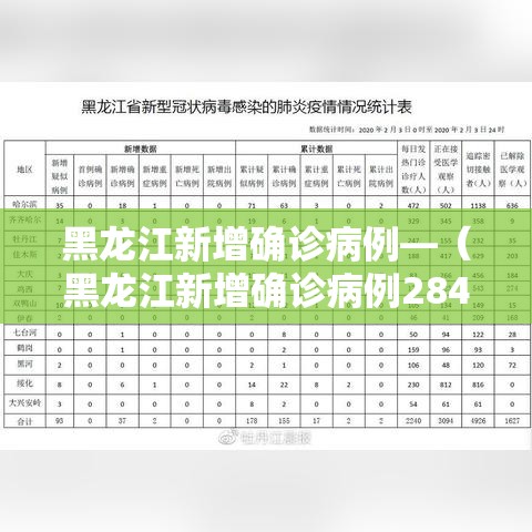 黑龙江新增确诊病例—（黑龙江新增确诊病例2841例）