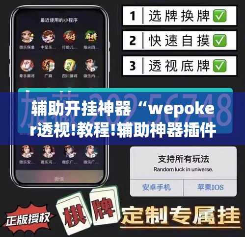 辅助开挂神器“wepoker透视!教程!辅助神器插件下载
