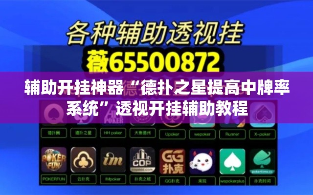 辅助开挂神器“德扑之星提高中牌率系统”透视开挂辅助教程