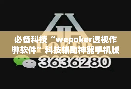 必备科技“wepoker透视作弊软件”科技辅助神器手机版教程